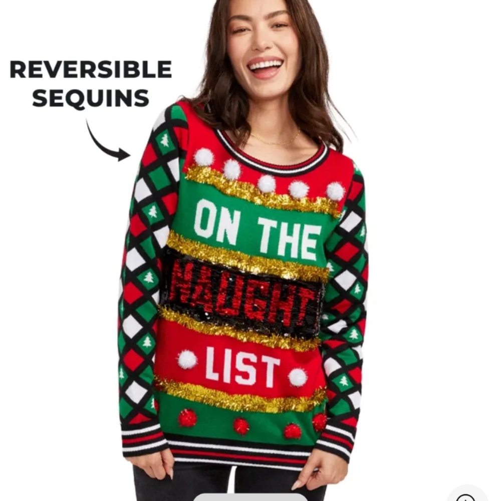 New Women's Large Christmas Sweater - Picture 5 of 6